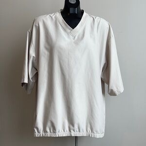 FootJoy Men's Off-White V-Neck Short Sleeve Tee